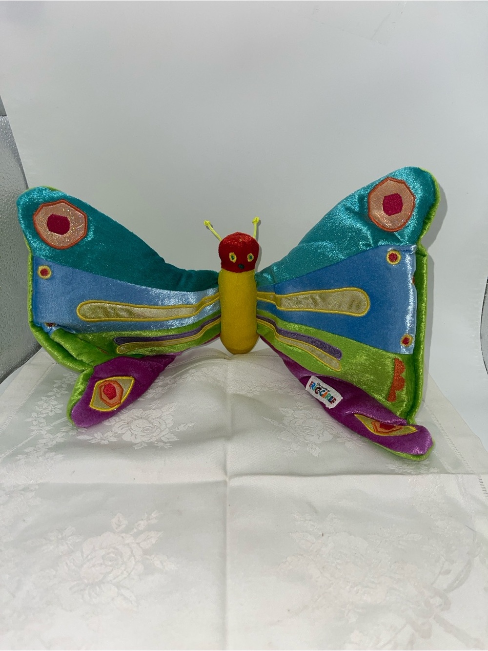 The World of Eric Carle Plush Butterfly hand puppet - Bright Multicolor